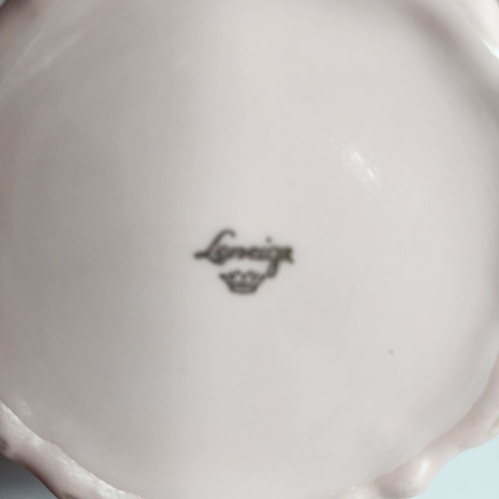 Leneige Vintage Pink and Gold Porcelean Tea Set With Purple Violets - Picture 10 of 16